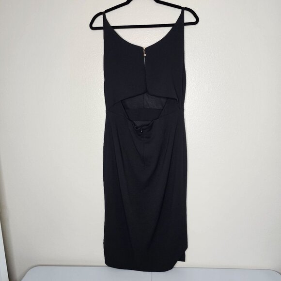 Lulus L Chart Topper Dress Bodycon Cocktail Midi Front Slit Going Out Event - Picture 6 of 9